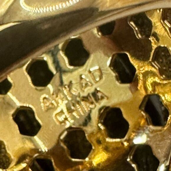 Akkad black rhinestone pear shaped cocktail Ring NWT - Picture 8 of 11